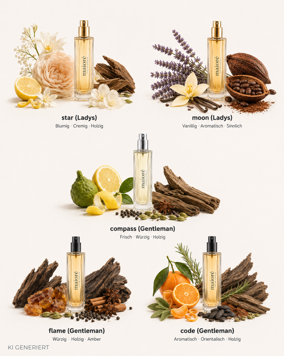 Sample Pack: All 9 fragrances + free sample bottle